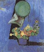 Flowers and Sculpture (mk35) Henri Matisse